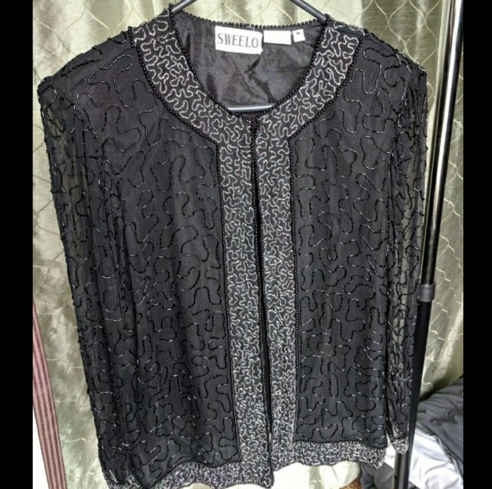 Vintage Silk Evening Jacket